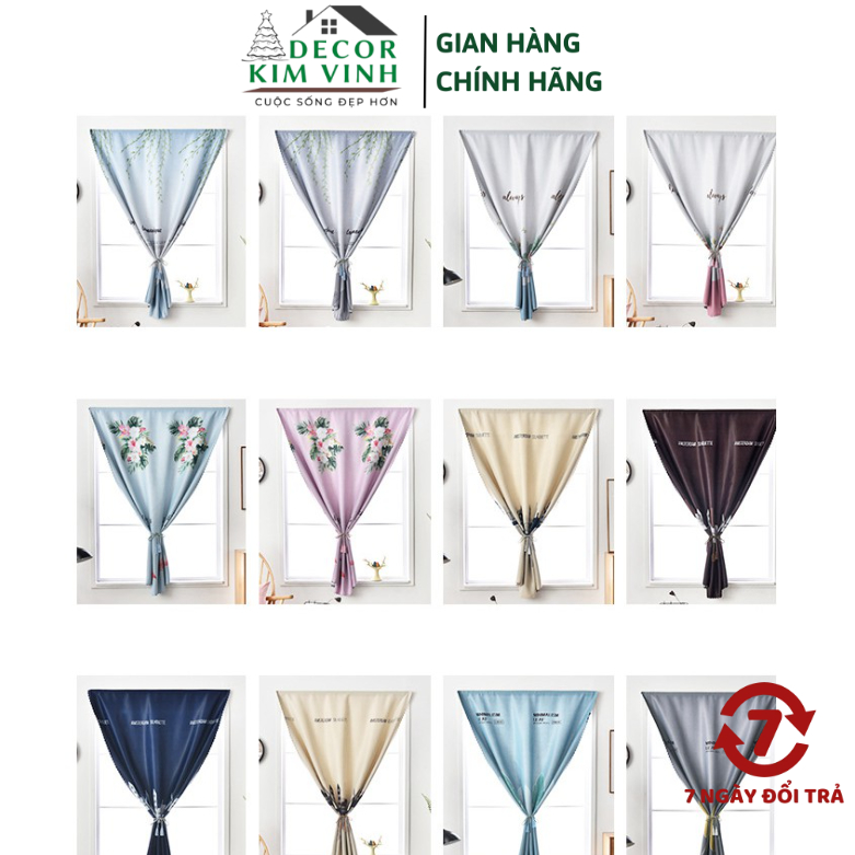Rèm Dán Tường Decor Kim Vinh Không Cần Thanh Treo Cao 2 Mét | Shopee ...