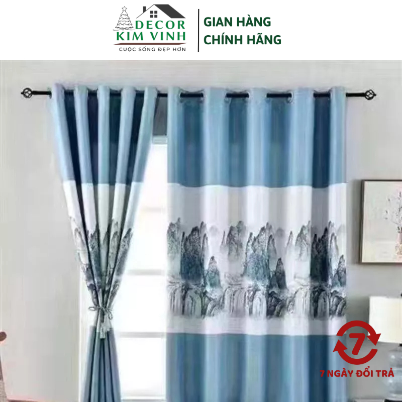 Rèm Vải Khoen Lỗ, Khoen Ri Đô, Rèm Dán Giang Sơn Decor Kim Vinh Cao 2 ...