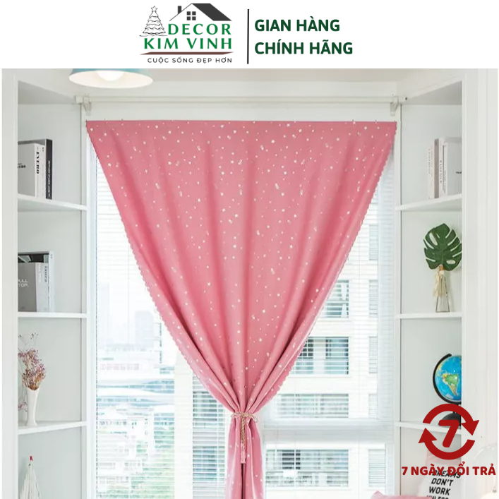 Rèm Dán Tường Ngôi Sao Decor Kim Vinh Không Cần Thanh Treo DCKV237 ...