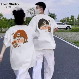 Đồ đôi unisex nam nữ áo cặp trà sữa thun tay lỡ from rộng và croptop tay ngắn baby tee L66 [A102]