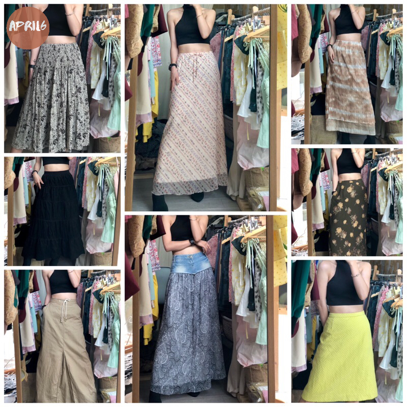 [update tháng 6.2026] Chân váy dáng ngắn/dài phong cách vintage, voan, tầng xoè, style tiểu thư, coquette 2hand
