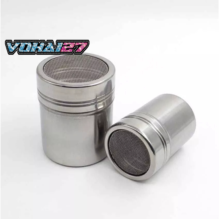 Hũ rắc bột Cacao , matcha , phô mai có nắp đậy inox cao cấp