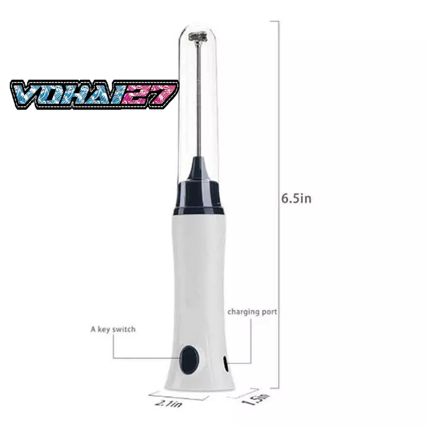 Máy tạo bọt cafe 1 đầu, máy đánh bọt cà phê, trứng cầm tay hàng cao cấp sạc điện 220v ZB1508