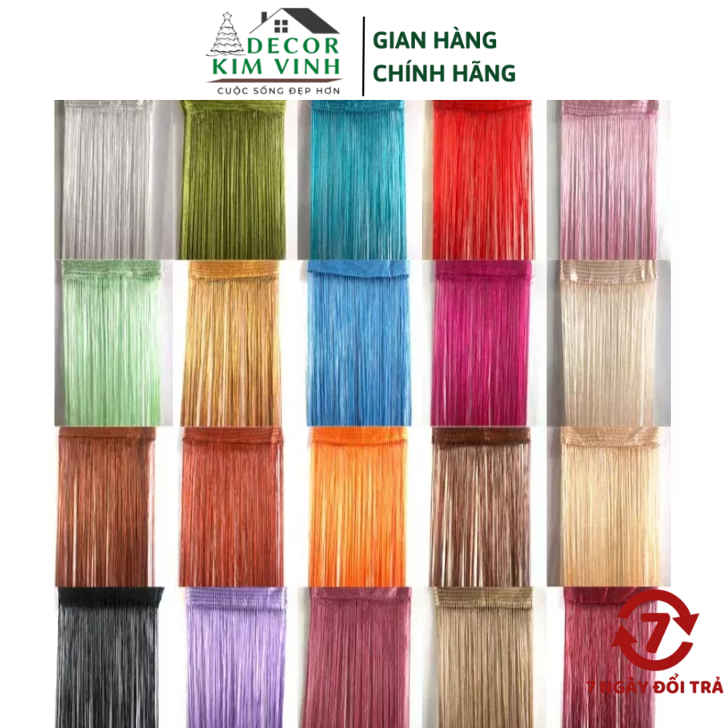 Rèm Sợi Thẳng Nhiều Mẫu Decor Kim Vinh Rèm Treo DCKV0001 | Shopee Việt Nam
