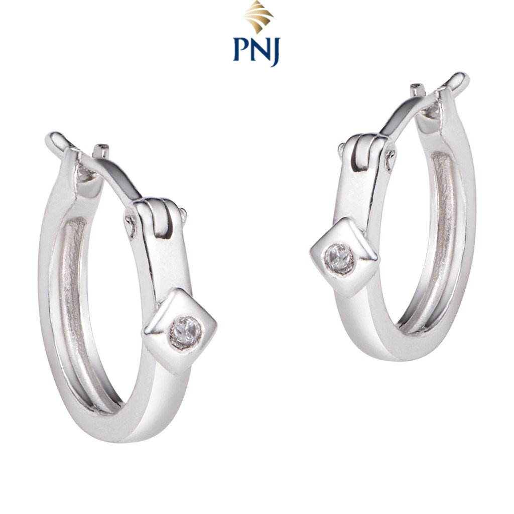 Bông tai trẻ em Bạc đính đá CZ PNJSilver XM00K000139 | Shopee Việt Nam
