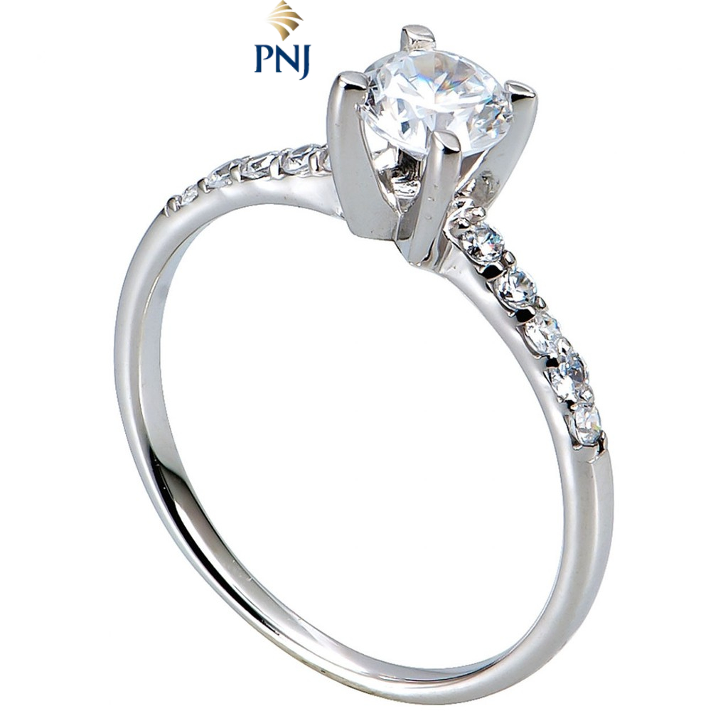 Nhẫn Bạc đính đá CZ PNJSilver XMXMK000125 | Shopee Việt Nam