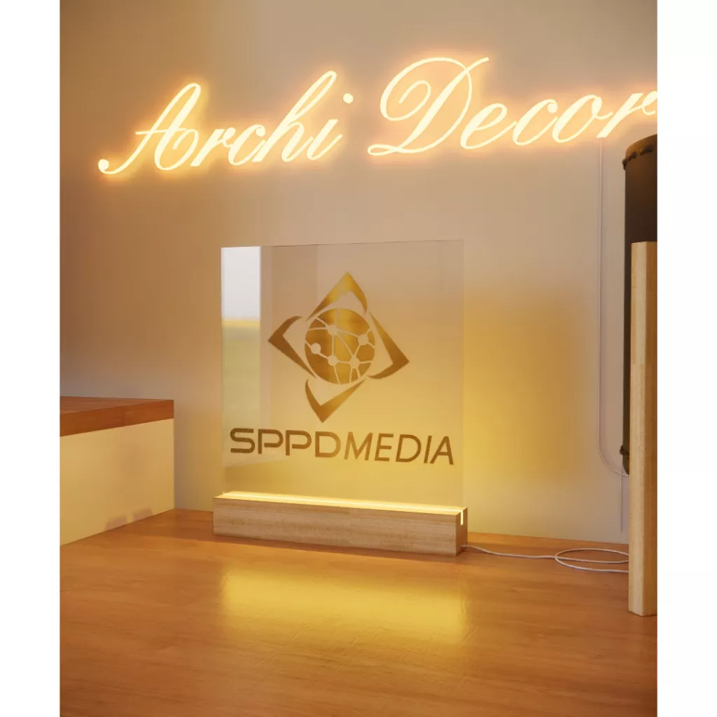 Đèn Ngủ | Đèn Mica Decor Khắc Chữ, Khắc Logo Theo Yêu Cầu