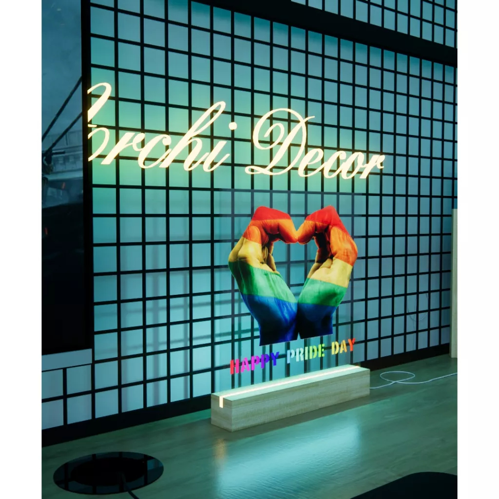Đèn Ngủ Decor mẫu LGBT. Kích Thước 20*20 8 Màu, 6 Chế Độ Nháy, Điều Chỉnh Sáng Tối Tùy Thích