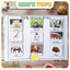 Học liệu bóc dán Montessori cho bé (Tiếng Việt) - Đồ chơi giáo dục sớm giáo cụ Montessori cho bé