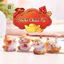 Sưu tầm Quà tặng phụ kiện trang trí bánh kem, phụ kiện xe hơi, tượng cún con may mắn Shiba Chiêu Tài