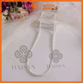 [ DAISYN ] N616 dây chuyền áo dài , dây chuyền áo tấc, dây chuyền váy cưới ngọc trai nhân tạo ngắn sang trọng