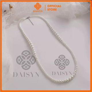 [ DAISYN ] N616 dây chuyền áo dài , dây chuyền áo tấc, dây chuyền váy cưới ngọc trai nhân tạo ngắn sang trọng