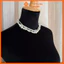 N412 choker vòng cổ hạt Trai, dây chuyền hạt ngọc trai nhân tạo đá dây chuyền mang áo dài 3 sợi đan hạt nhiều