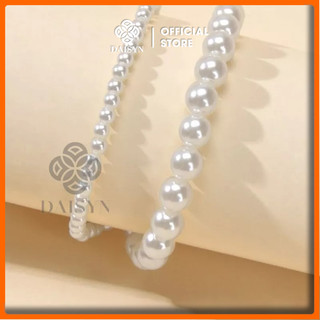 [NgocDaisy] N61 bộ 2 Vòng tay hạt Ngọc Đài Loan sang trọng handmade