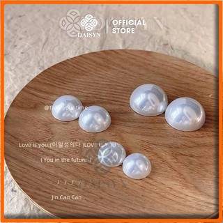 [ DAISYN ] N558 Bông tai nữa hạt Ngọc hạt trai  xinh xắn cho nữ chuôi mạ rhodium an toàn cho da không dị ứng