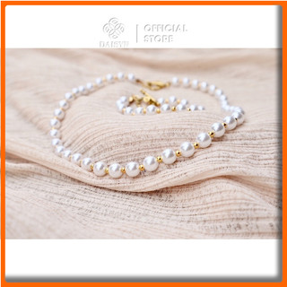 [NgocDaisy] N39 Bộ vòng tay dây chuyền handmade hạt Ngọc phong cách Hàn quốc xinh xắn