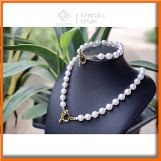 [NgocDaisy] N39 Bộ vòng tay dây chuyền handmade hạt Ngọc phong cách Hàn quốc xinh xắn
