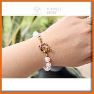 [NgocDaisy] N39 Bộ vòng tay dây chuyền handmade hạt Ngọc phong cách Hàn quốc xinh xắn