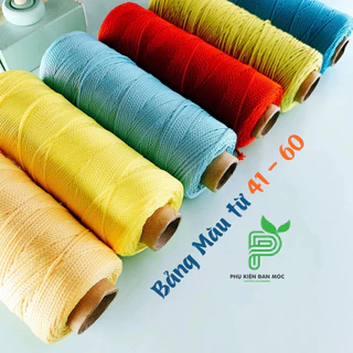 Sợi dệt trơn 2mm Craft Yarn (Mã 01 - 78) - Phụ kiện đan móc