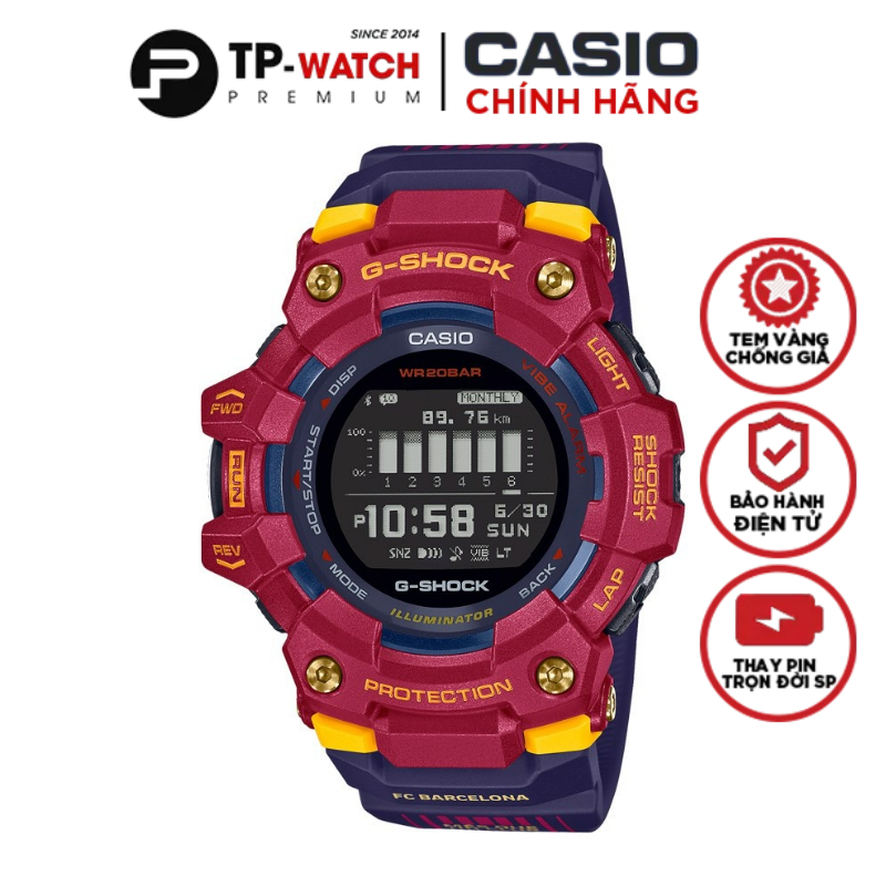 Đồng Hồ Nam Dây Nhựa Casio G-Shock X FC Barcelona GBD-100BAR-4 Chính ...