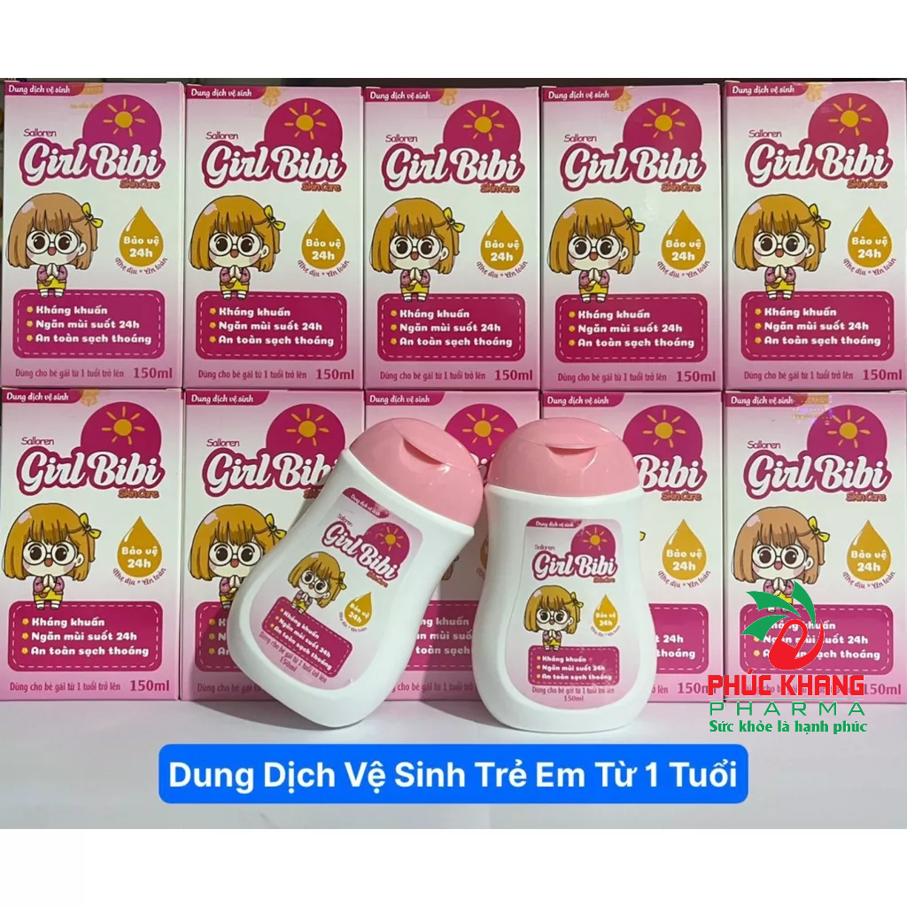 Sử dụng Lọ GIRL BIBI DUNG DỊCH VỆ SINH DÀNH CHO BÉ GÁI TỪ 1 TRỞ LÊN trong đời sống