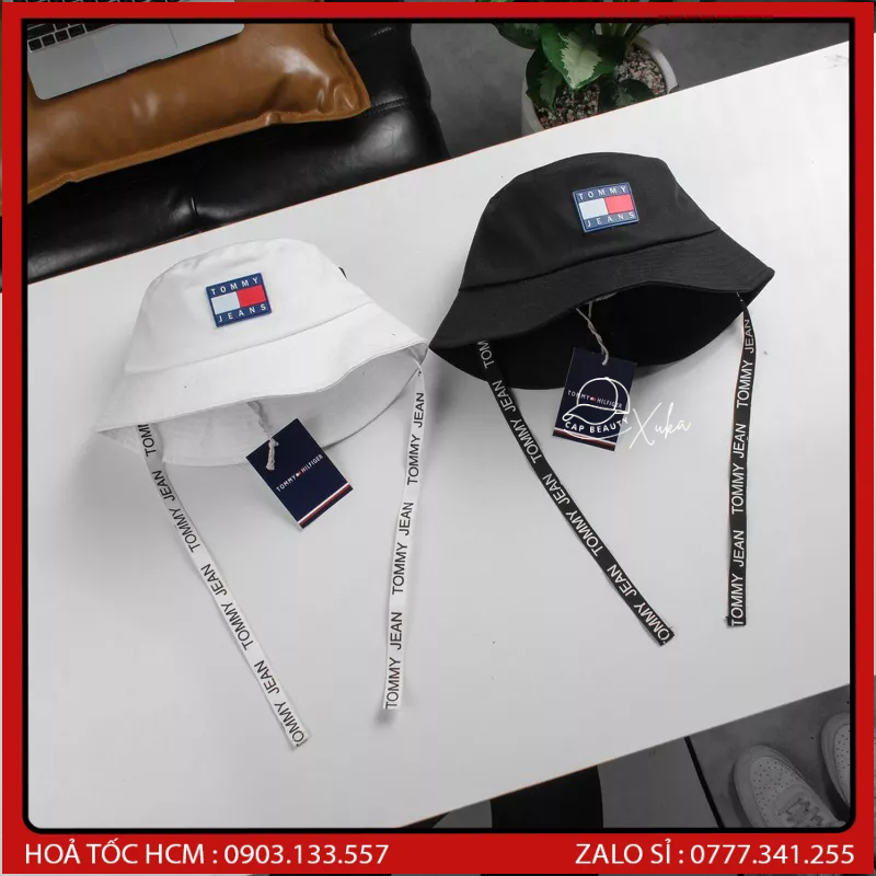 Mũ nón bucket / nón vành logo su đúc Tô mỳ jean kèm dây cá tính VNXK ...