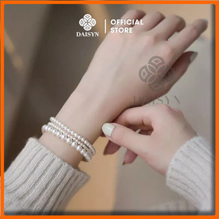 [ DAISYN ] N701 bộ 3 Vòng tay hạt Ngọc nhân tạo hạt trai sang trọng cho nữ