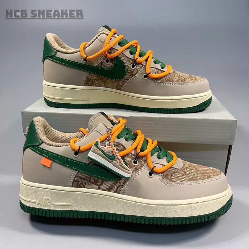 Giày Thể Thao AF1 GC Nâu Xanh Lá, Giày thể thao AIR FORCE 1 DC, Full ...