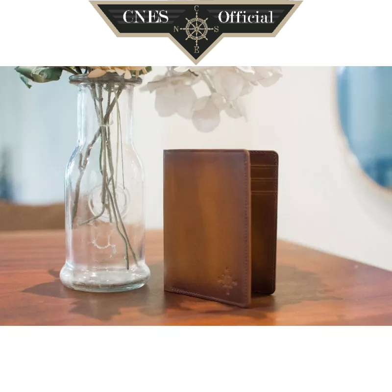Ảnh Ví Đứng Nam Thời Trang Cao Cấp Chất Liệu Da Bò Nhập khẩu Thương Hiệu CNES 1