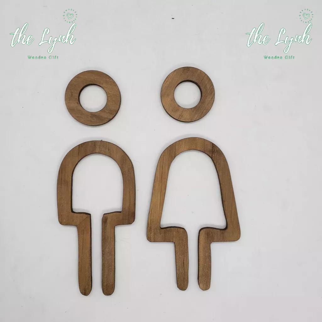 Bảng toilet, biển WC, icon nhà vệ sinh (Combo gồm 2 icon,cầu thang,2 mũi tên,chữ WC)