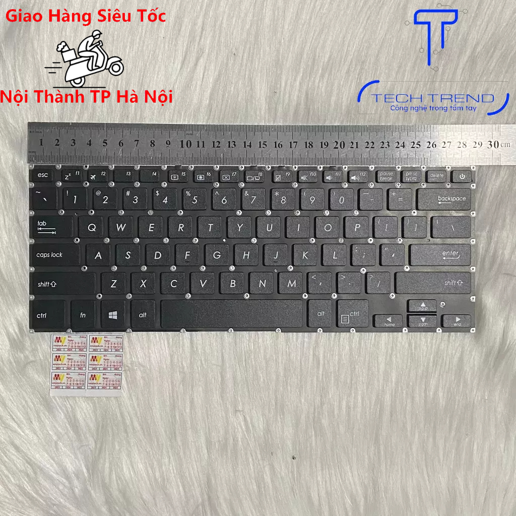 Replacement Laptop Keyboard For ASUS Vivobook X407 Series - Latin Spanish Layout, Black, No Backlight
