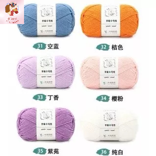 Len Yaoh wool 100% acrylic chuyên móc khăn, áo, mũ, thú bông,....