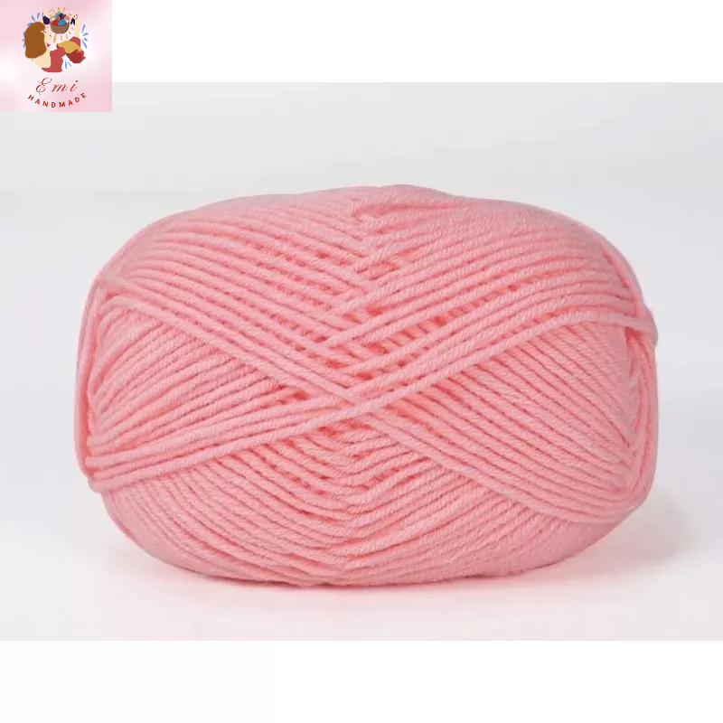Len milk cotton 50g loại 1 ( bảng 1 mã màu từ 1-50 ) - len đan móc khăn, áo, thú bông, túi xách, đồ trang trí