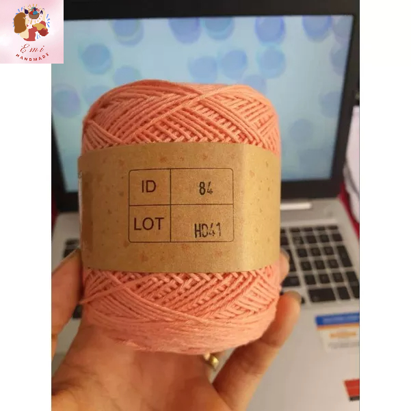 Sợi cotton việt nam CTVN hãng THHX 1mm ( bảng màu từ 58-84)  chuyên móc thú, bikini, váy áo mùa hè, lót ly không xù