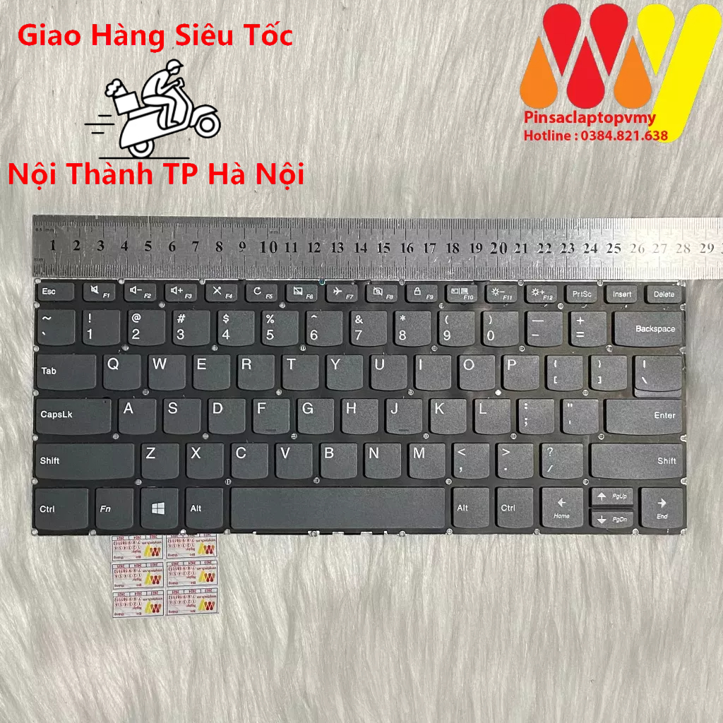 Tastiera QWERTZ Tedesca Per Lenovo Ideapad 720S-15, V330-15 - Ricambio Nero
