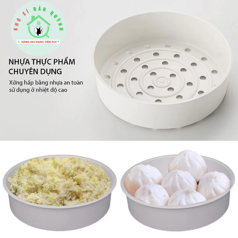 Khay hấp thức ăn nhựa Việt Nhật hình tròn (5615) - Xửng hấp đồ ăn, bánh bao, xôi - An toàn tiện lợi | BigBuy360 - bigbuy360.vn