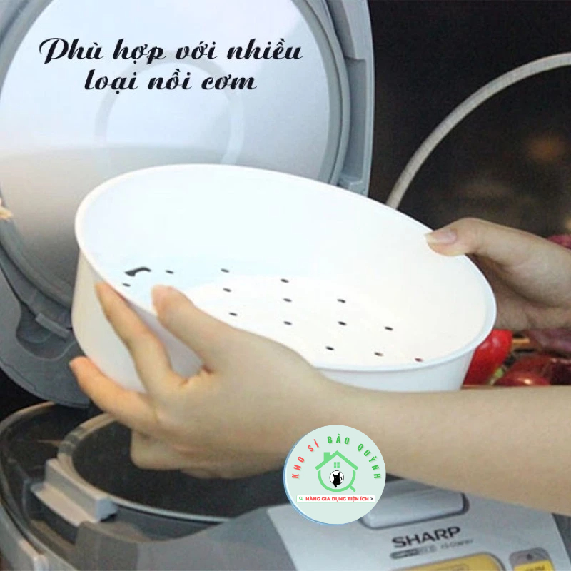 Khay hấp thức ăn nhựa Việt Nhật hình tròn (5615) - Xửng hấp đồ ăn, bánh bao, xôi - An toàn tiện lợi | BigBuy360 - bigbuy360.vn
