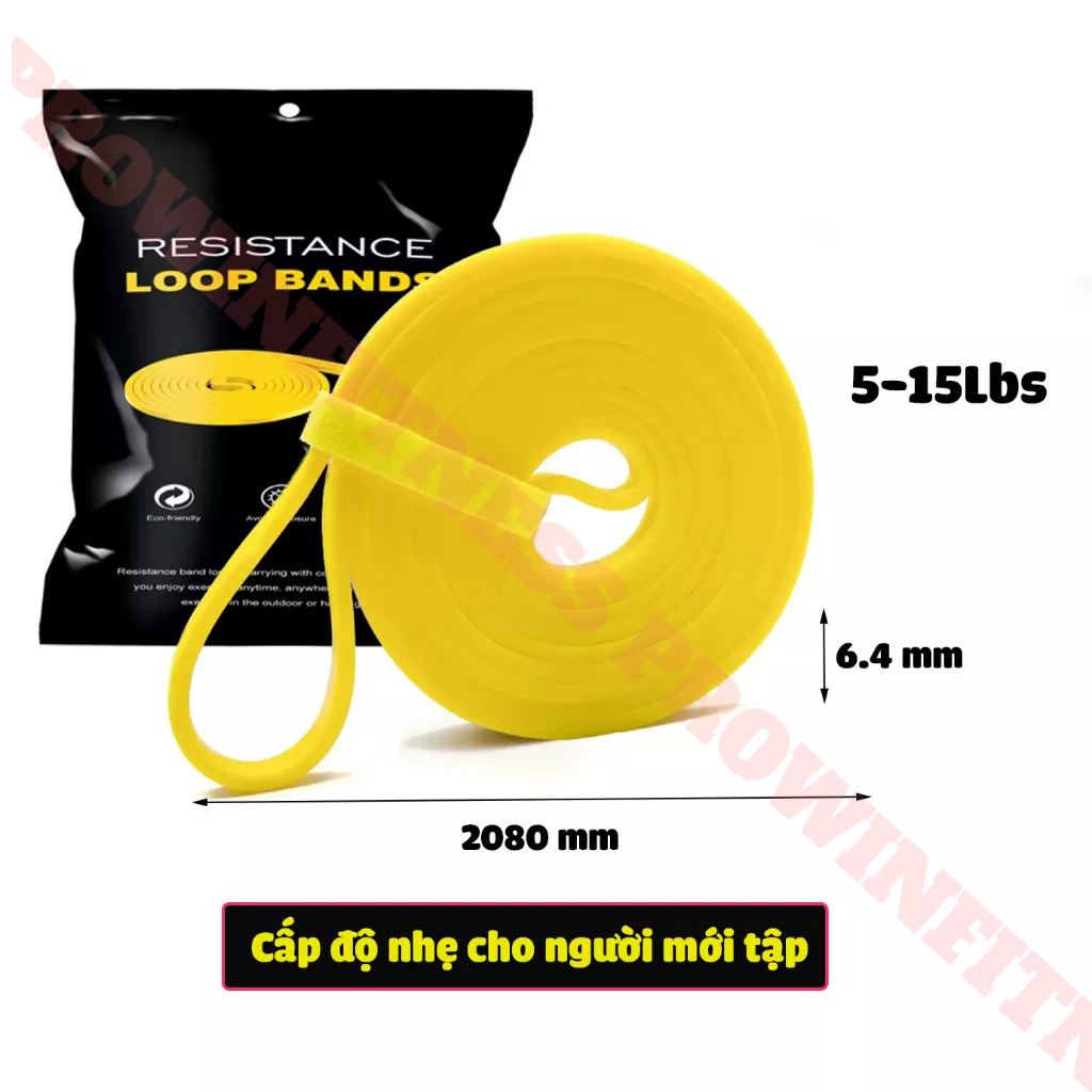 Ảnh Dây kháng lực Power band Prowin Fitness hỗ trợ tập gym, yoga, kéo xà 2