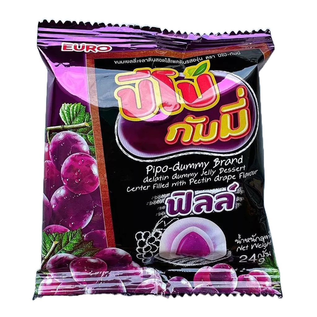 Lẻ 1 Gói Kẹo Dẻo Thái nhân sốt nho Pipo Gummy 24gr | Shopee Việt Nam