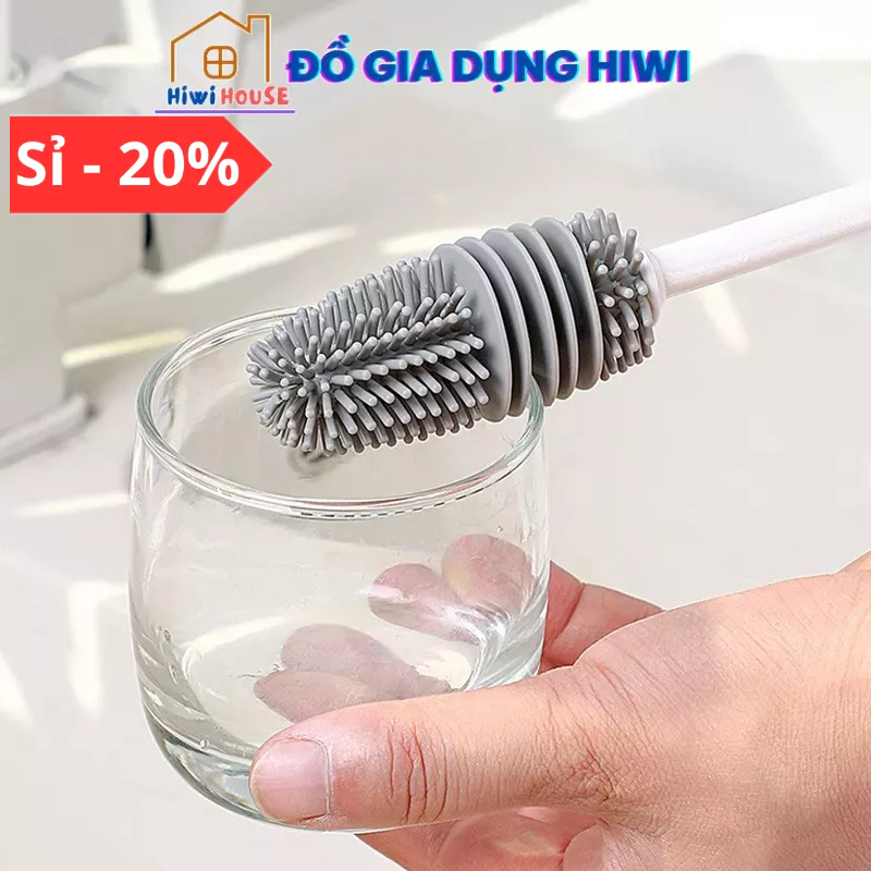 Cây cọ rửa cốc chén, bình sữa silicon, cây rửa cốc ly, cọ silicon, cọ ...
