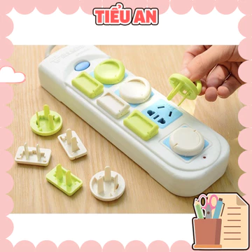 Set 6 Nút Bịt Ổ Điện An Toàn Cho Bé – Nắp Bịt Ổ Cắm Chống Điện Giật, Bảo Vệ Trẻ Em – Nhiều Màu