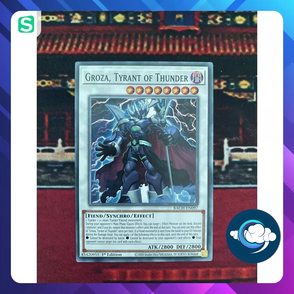 Yu-Gi-Oh! Groza, Tyrant Of Thunder - BACH-EN097 - Common - 1st Edition Single Card - View #4