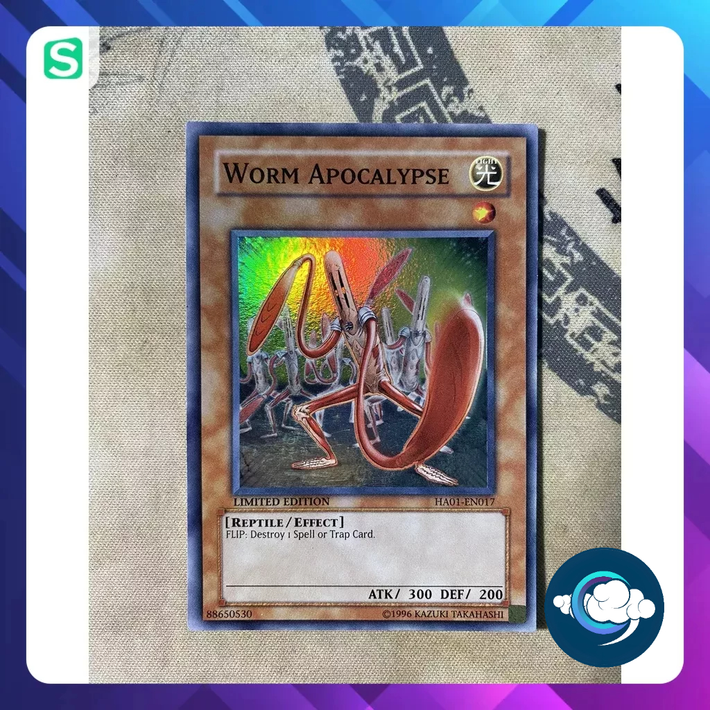Thẻ bài YugiOh! (US) - HA01-EN017; Worm Apocalypse; Super Rare | Shopee ...