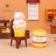 Set Quà tặng đồ chơi phụ kiện trang trí, tượng mô hình heo cute decor để bàn NHÀ HÀNG HAMBURGER HEO