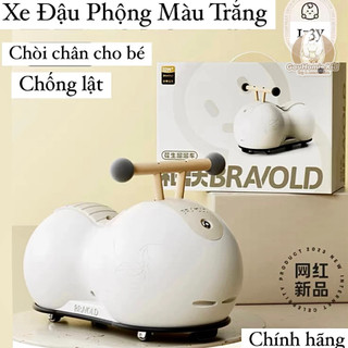 Xe Chòi Đậu Phộng Cho Bé Yêu Từ 1-3Y | Màu Trắng | GauHomie Kid