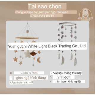 ĐỒ TREO NÔI HANDMADE BẰNG GỖ VÀ LEN CHO BÉ SƠ SINH