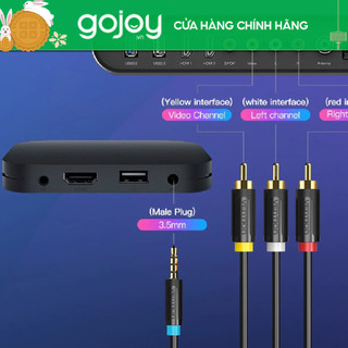 Cáp AV nối 3xRCA 1.5m ELECOM DH-WRYNE Chính hãng Nhật Bản