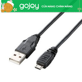 Cáp micro USB 2m cho PS4 ELECOM GM-U2CAMB20BK màu đen