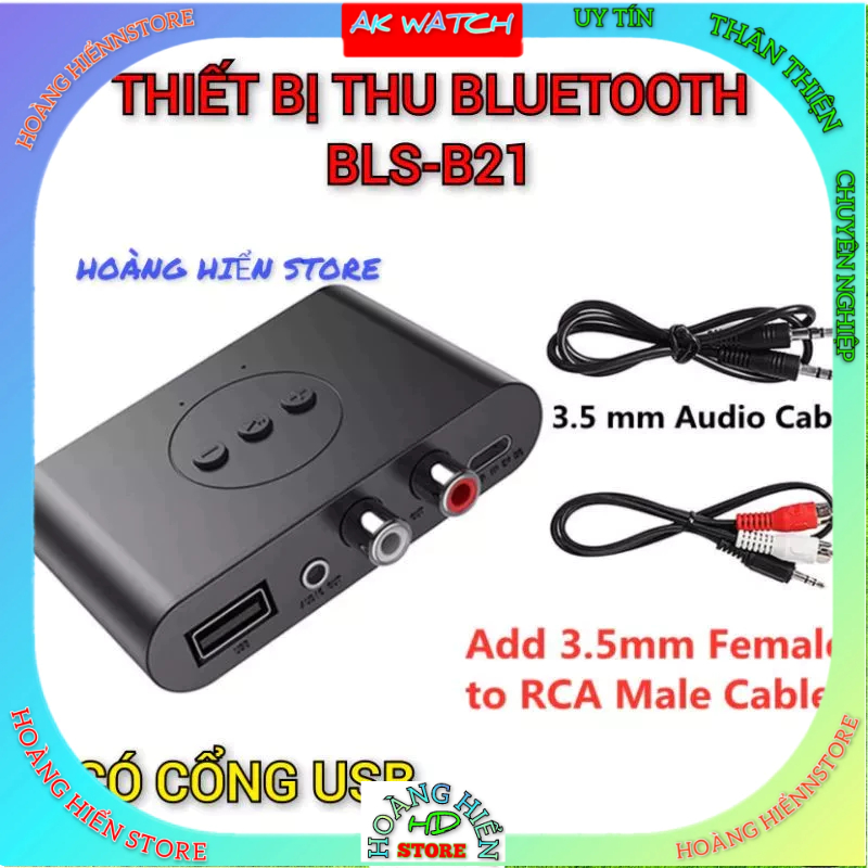 THIẾT BỊ THU BLUETOOTH BLS-B21 DÙNG CHO LOA VI TÍNH, AMPLY, ĐẦU CD Ô TÔ ...