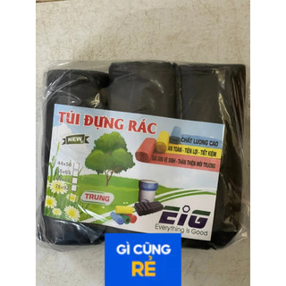 3 cuộn (1kg) túi đựng rác sinh học tự phân hủy nhiều size, nhiều màu